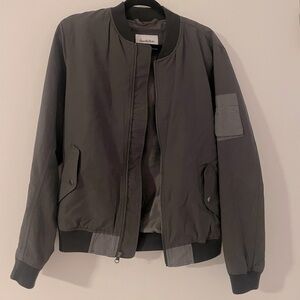 Mens Goodfellow & Co Standard Fit Colorblock Bomber Jacket Railroad Gray S